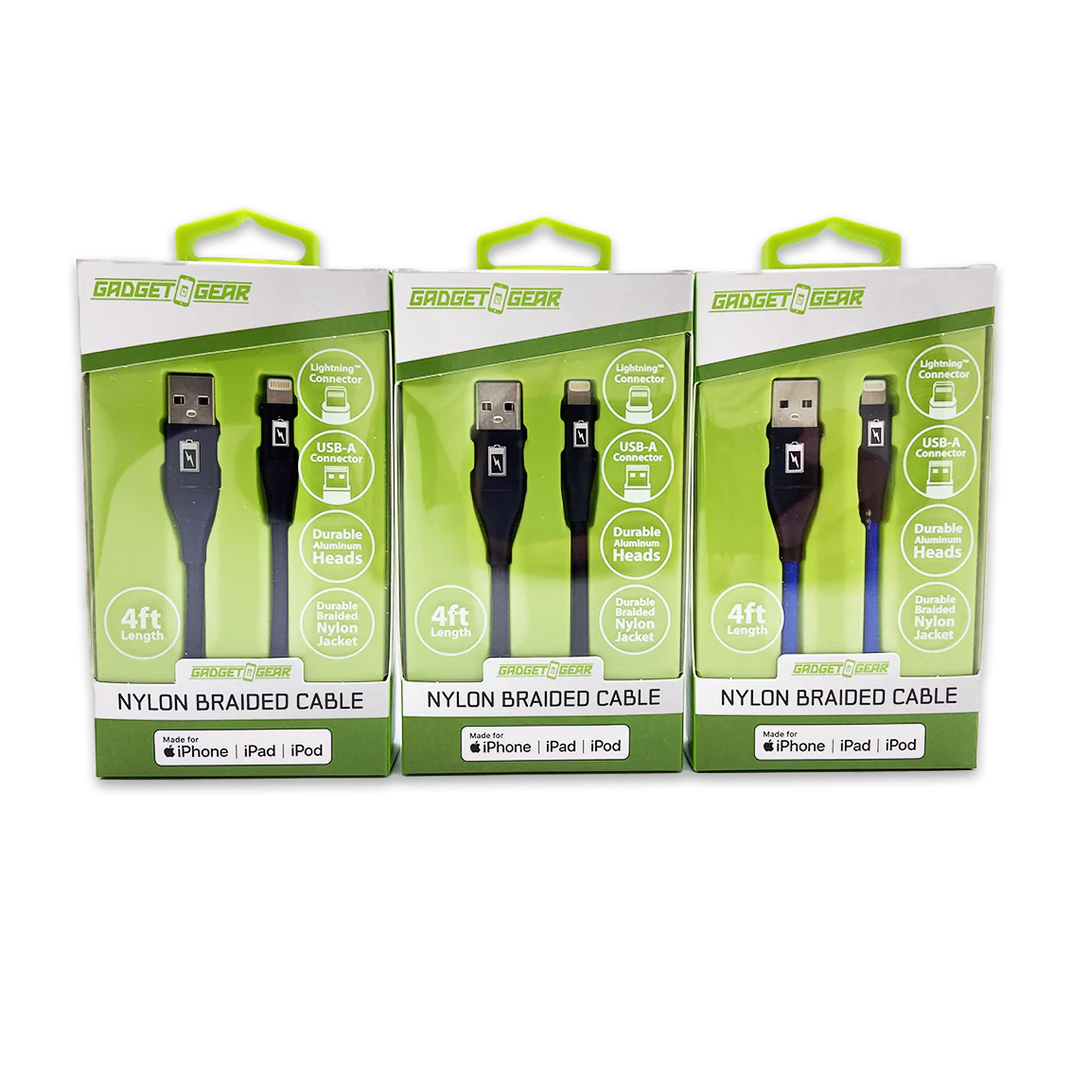 Gadget Gear Braided Nylon Charger Cable - Image 2