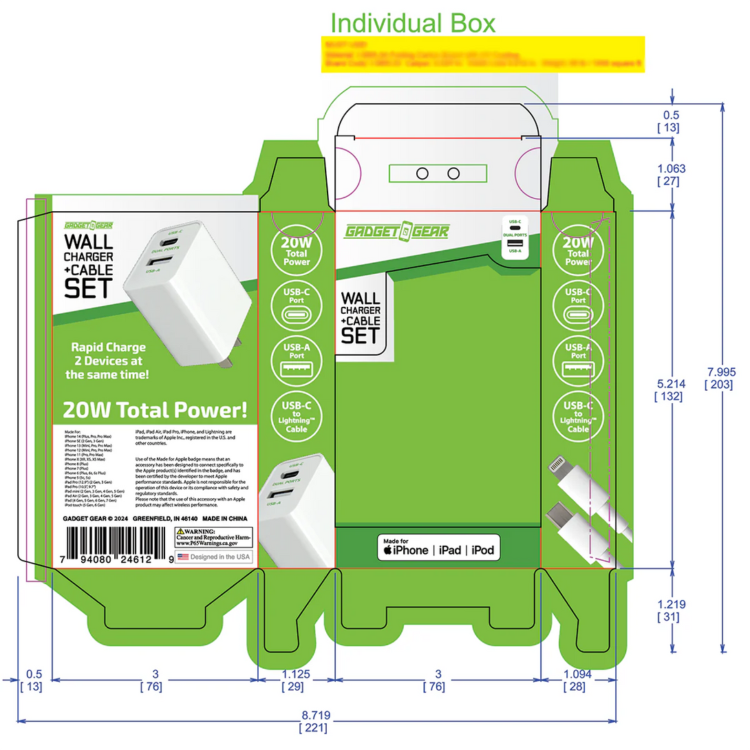 Gadget Gear AC Wall Charger - Image 3