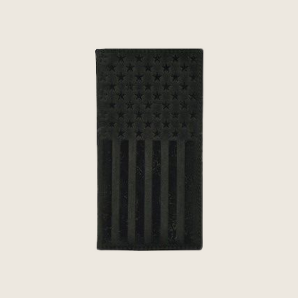 Justin Leather Rodeo Wallet Graphite Flag - Image 1