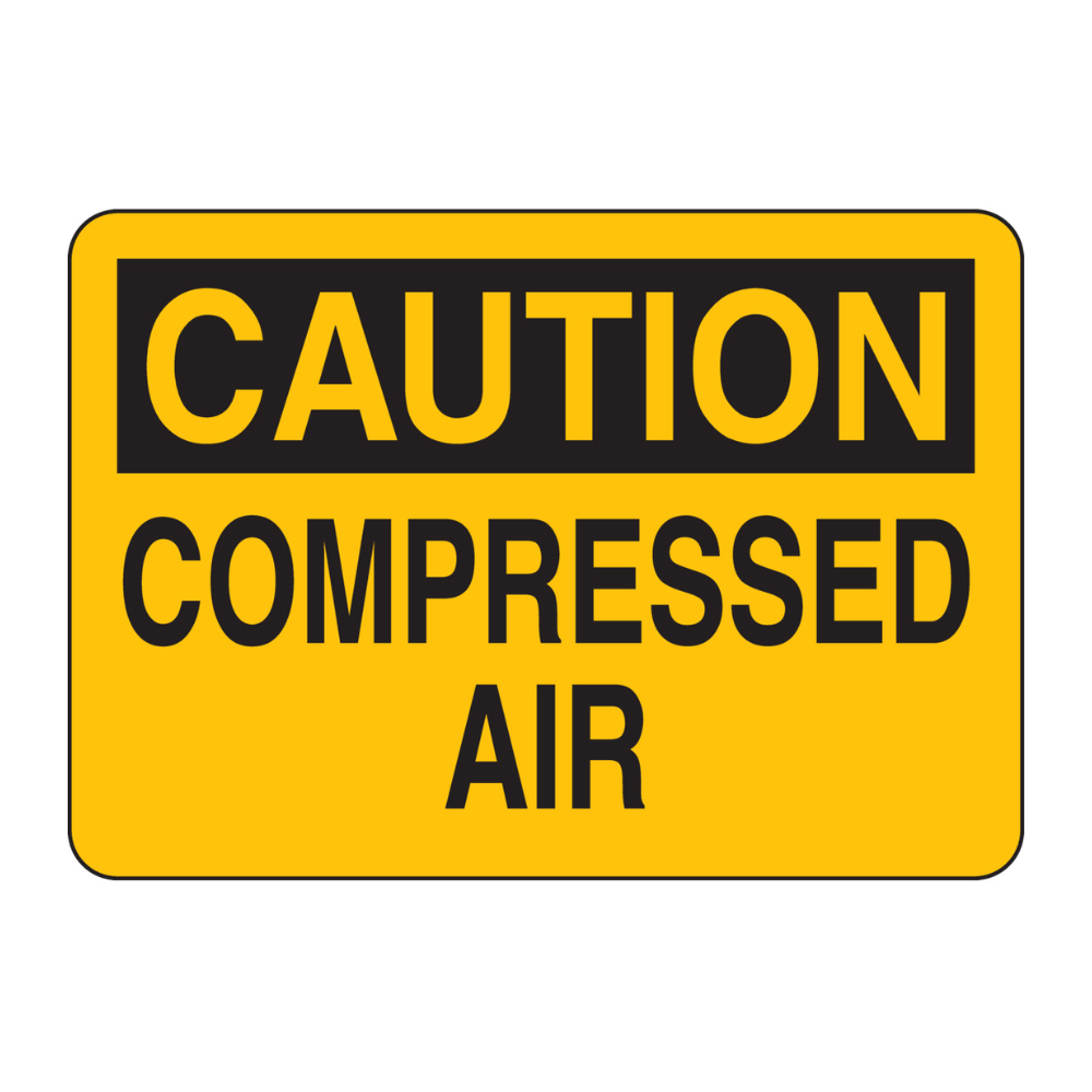 Caution Compressed Air - Image 1