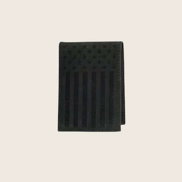 Justin Graphite Flag Front Pocket Wallet - Image 1