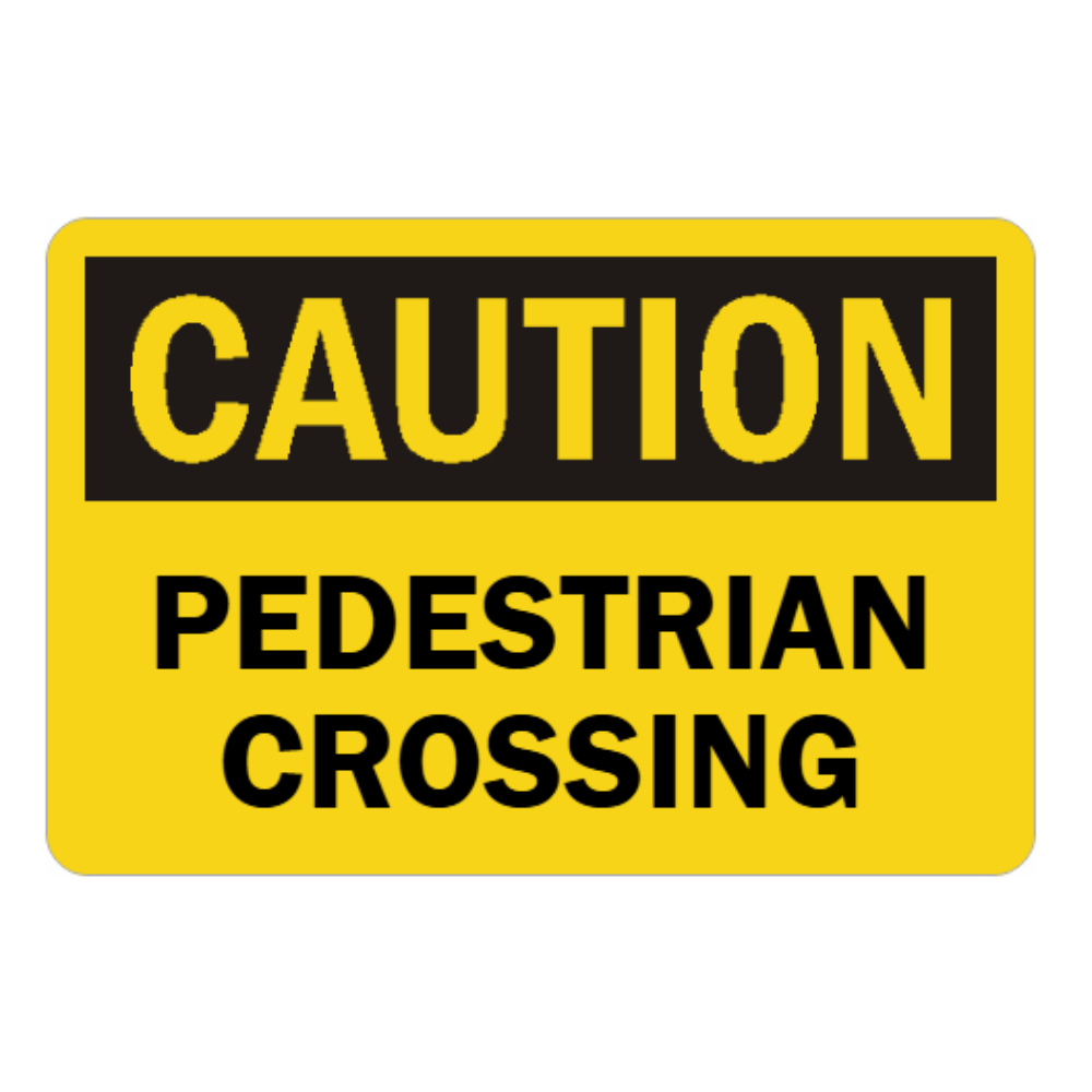 Caution Pedestrian Crossing - Image 1
