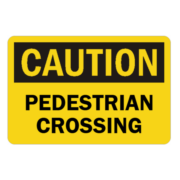 Caution Pedestrian Crossing - Image 1