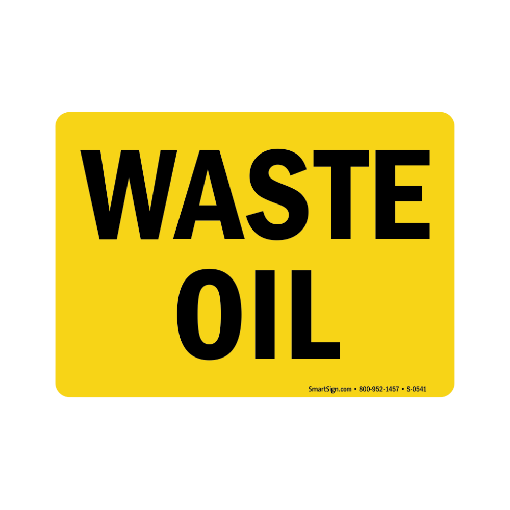 Waste Oil-3x5 Decal - Image 1