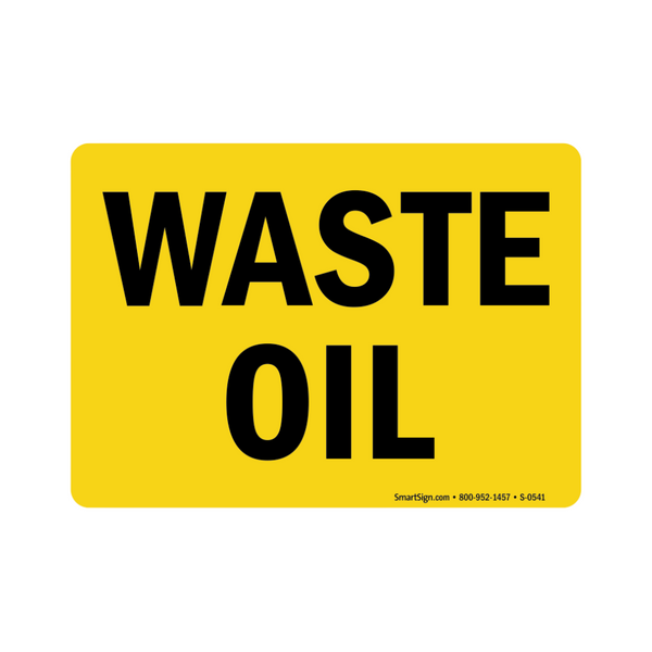 Waste Oil-3x5 Decal - Image 1