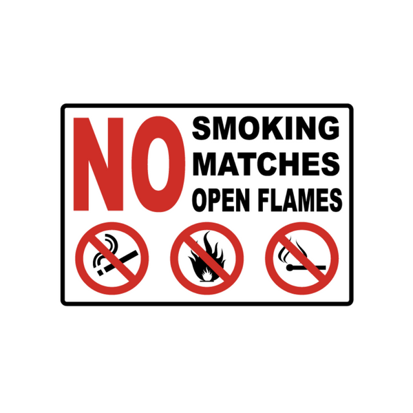 No Smoking Matches Open Flame - Image 1