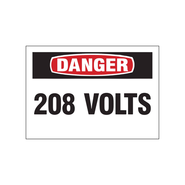 Danger 208 Volts - Image 1