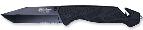 Justin 3 in 1 Tactical Knife Matte Black - Image 1