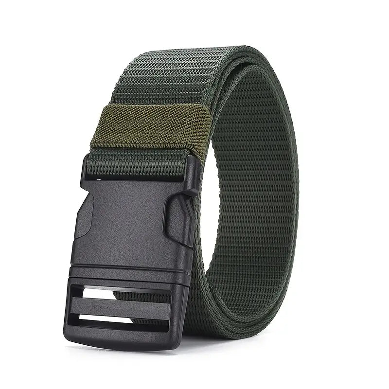 Men's Metal-Free Plastic Buckle Nylon Canvas Belt - Image 3