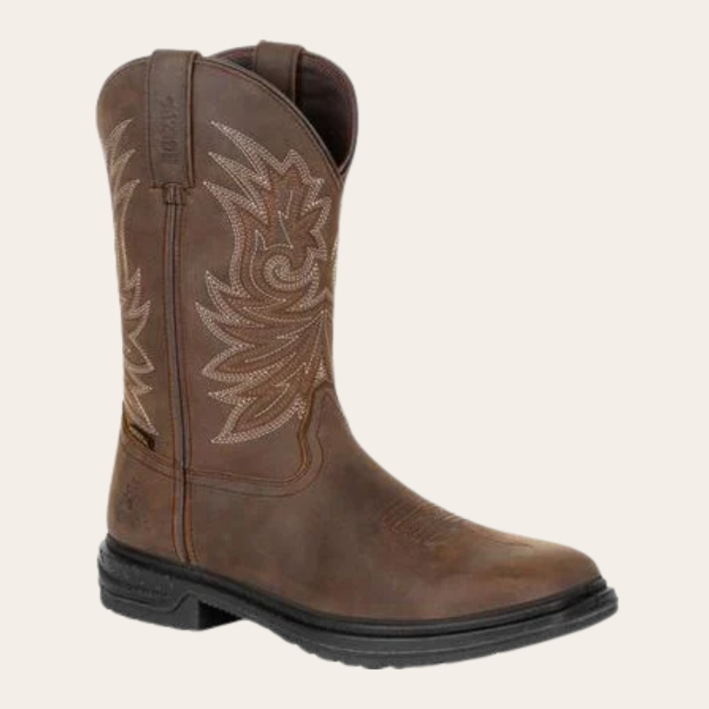 Rocky Boot 11" WorkSmart Composite Toe Waterproof Western Boot-DC - Image 1