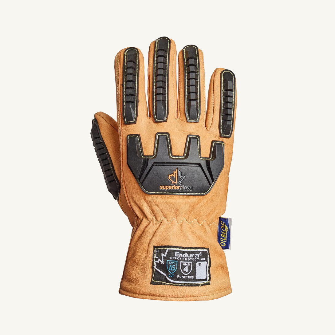 Endura 378KGTVB Oilbloc Goat Leather Cut A5 Insulated Impact Driver Glove - Image 1