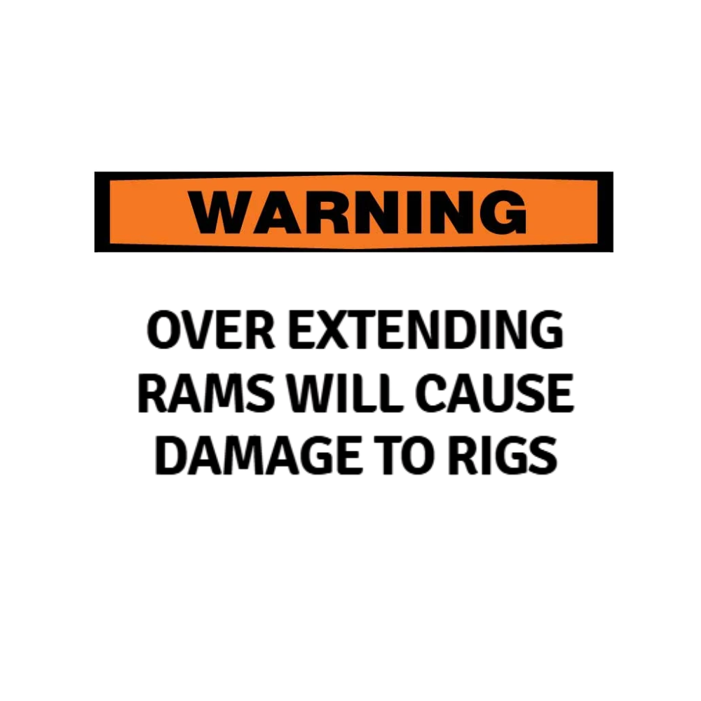 Warning over extending rams will cause damage to rigs - Image 1