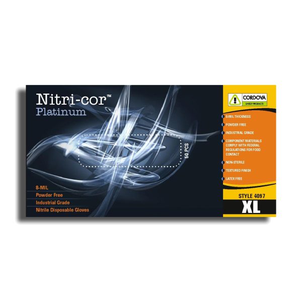 Nitri-Cor Platinum Disposable Nitrile Gloves - Image 1