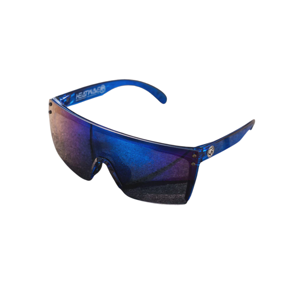 Heat Wave Lazer Face Sunglasses - Neon Blue Z.87 / Neon Blue Frame / Coastal Lens - Image 2