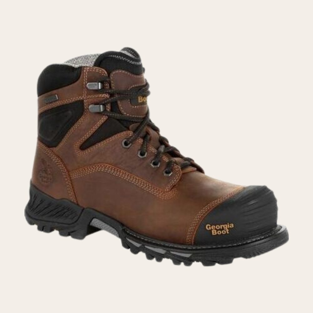Georgia Rumbler Black & Brown Composite Toe Waterproof Work Boot - Image 1