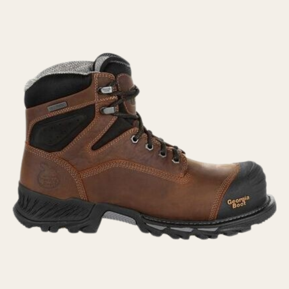 Georgia Rumbler Black & Brown Composite Toe Waterproof Work Boot - Image 5