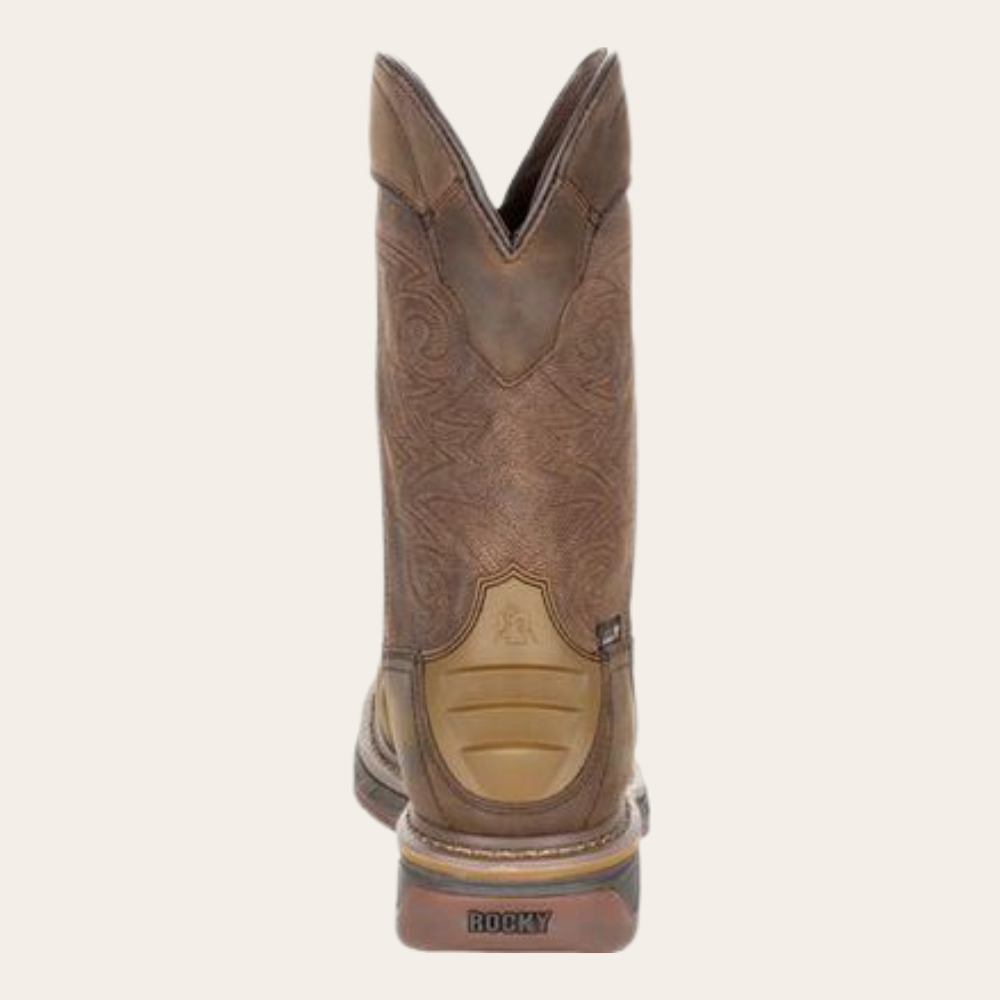 Rocky Square Toe Western Boot With TPU Heel Counter and MetGuard RKW0288 - Image 4