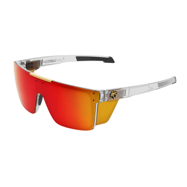 Heat Wave Performance Quatro Sunglasses: Vapor Clear Frame Sunblast Lens Z87+