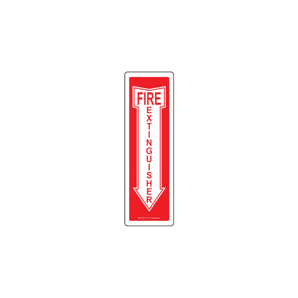 Fire Extinguisher (Inside Down Arrow) 12x4 - Image 1