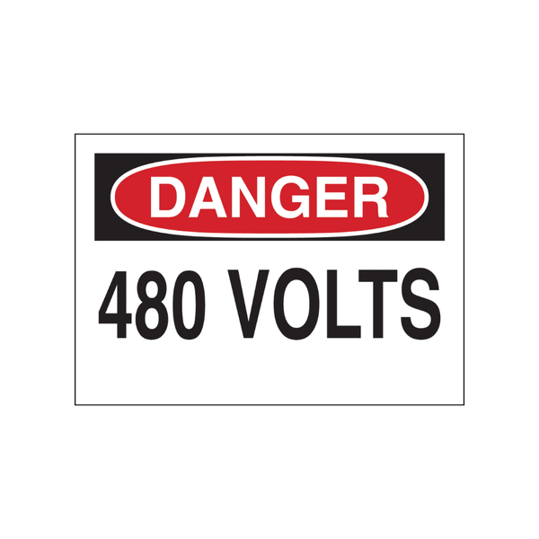 Danger 480 Volts - Image 1