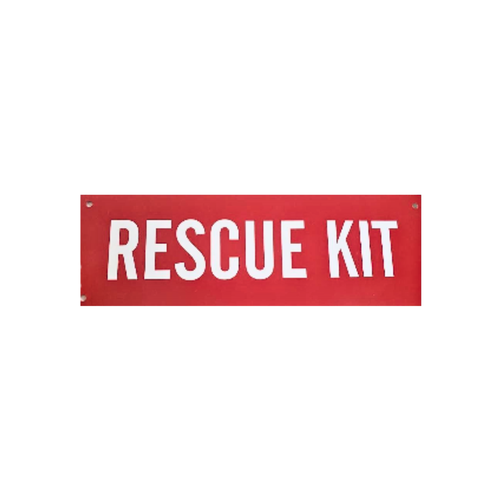 Rescue Kit Red and White Sign - Image 1
