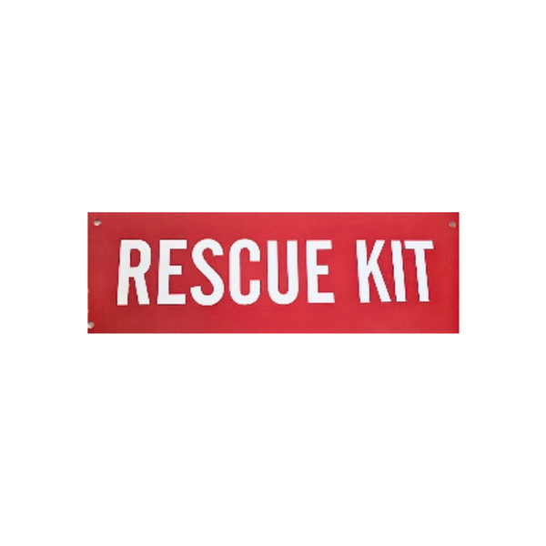 Rescue Kit Red and White Sign - Image 1