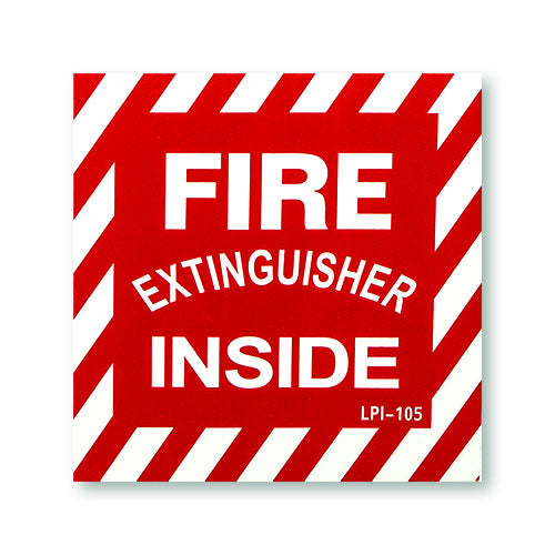 Fire Extinguisher Inside Sign - Image 1