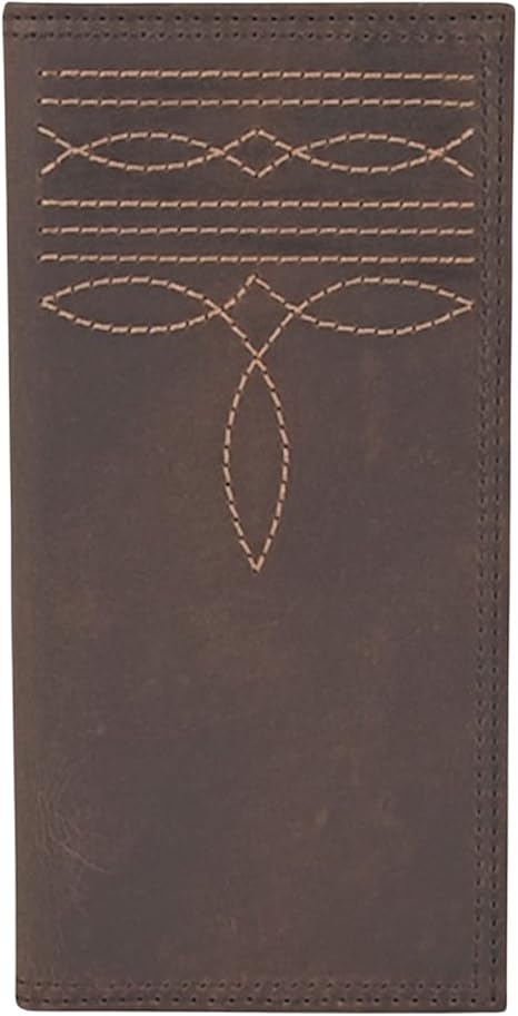 Justin Rodeo Wallet Brown W/ Boot Stitch Details DNR - Image 1