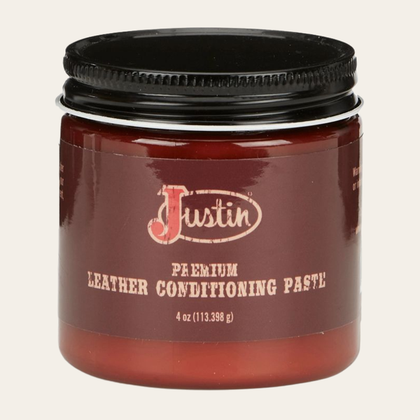 Justin Premium Leather Cream Conditioner & Restorer 4oz Jar