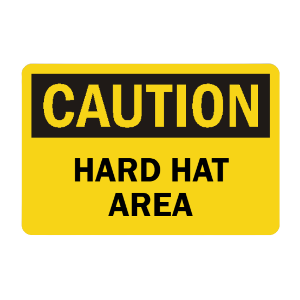 Caution Hard Hat Area - Image 1