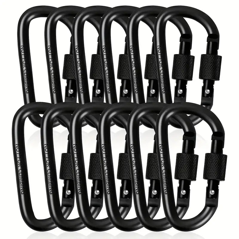 D-Shaped Spring Hook Carabiner - Image 1