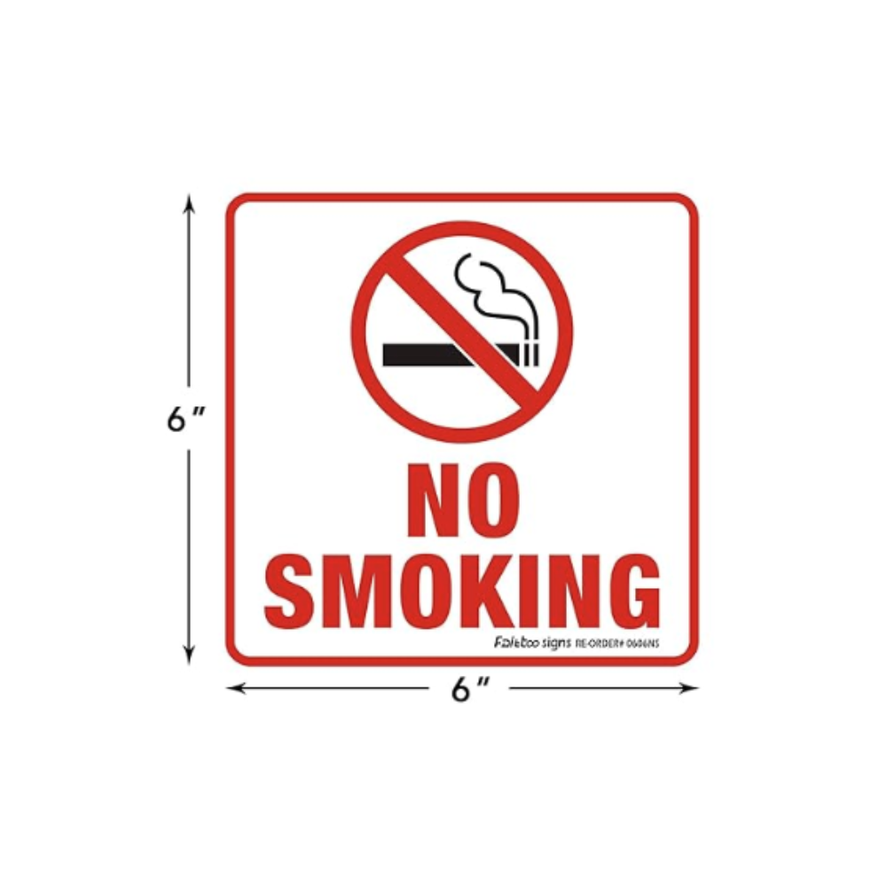 No Smoking 6x6 - Image 1