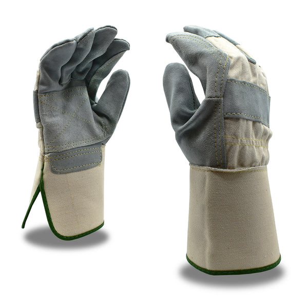 Tuf-Cor 7550 Side Split Cowhide Leather Gauntlet Glove - Image 1