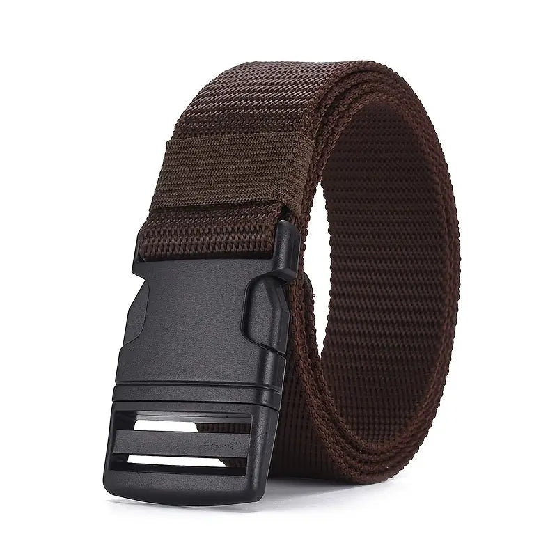 Men's Metal-Free Plastic Buckle Nylon Canvas Belt - Image 2