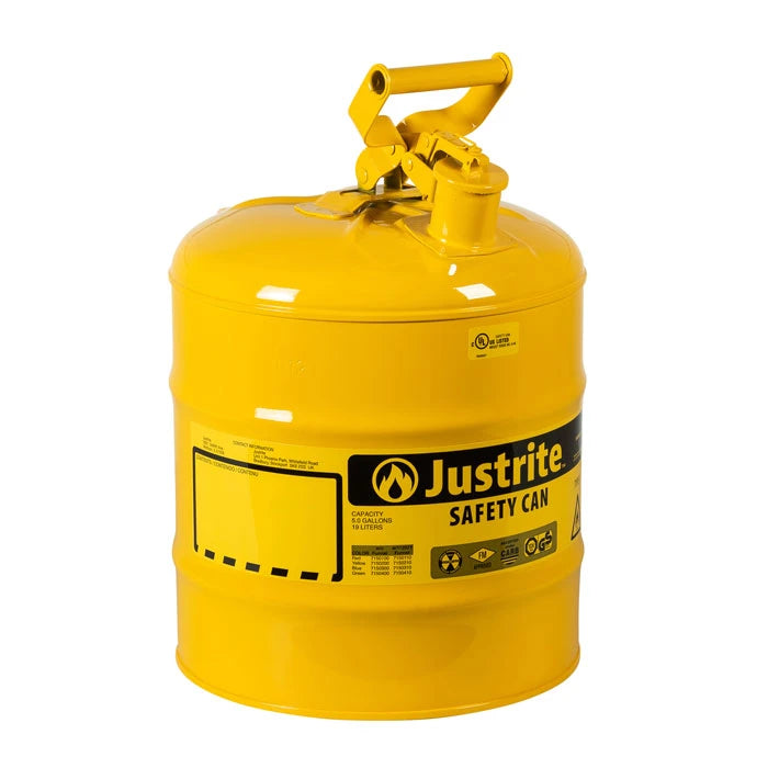 JUSTRITE Metal Safety Gas Can - Red / 5 Gal - Image 1