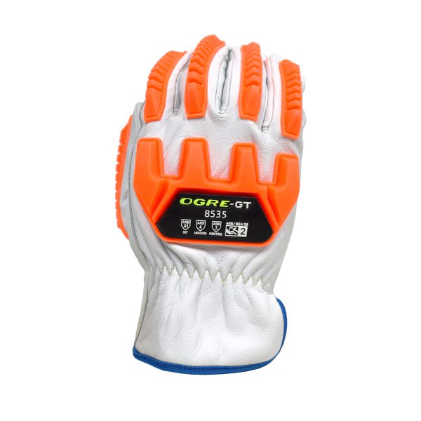 Ogre 8535 Cut 5 Goatskin Driver Impact Glove-DNR - Image 1