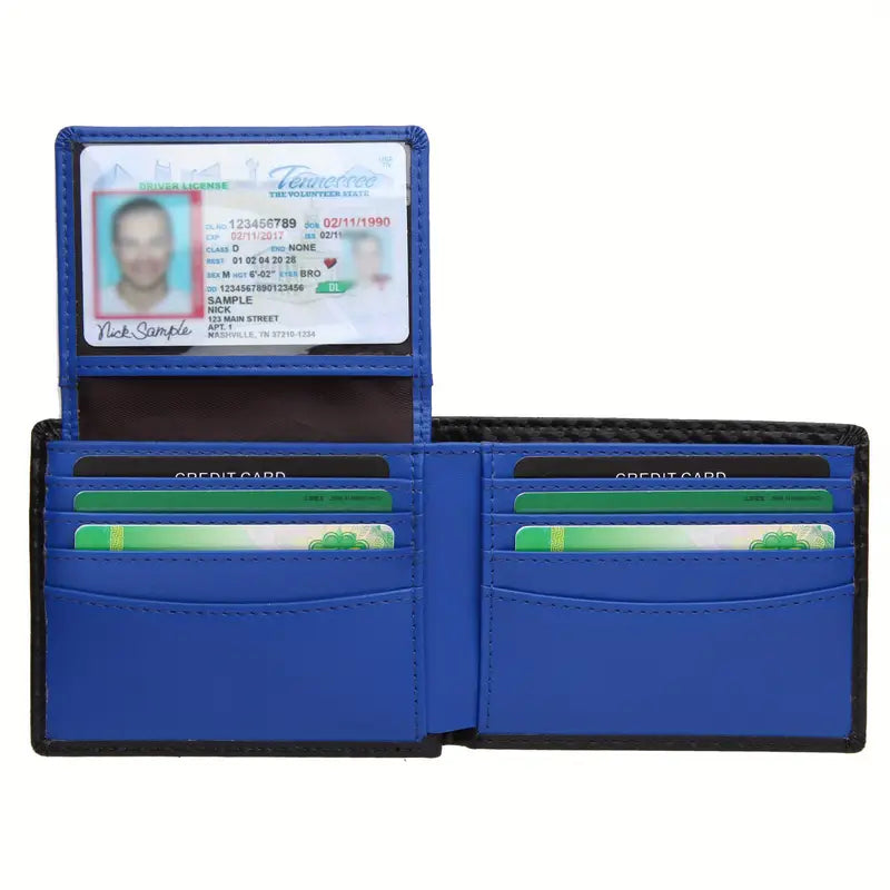 RFID Blocking Leather Bifold Wallet - Image 2