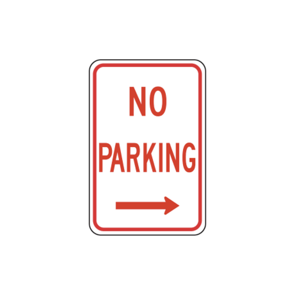 No Parking Right Arrow - Image 1