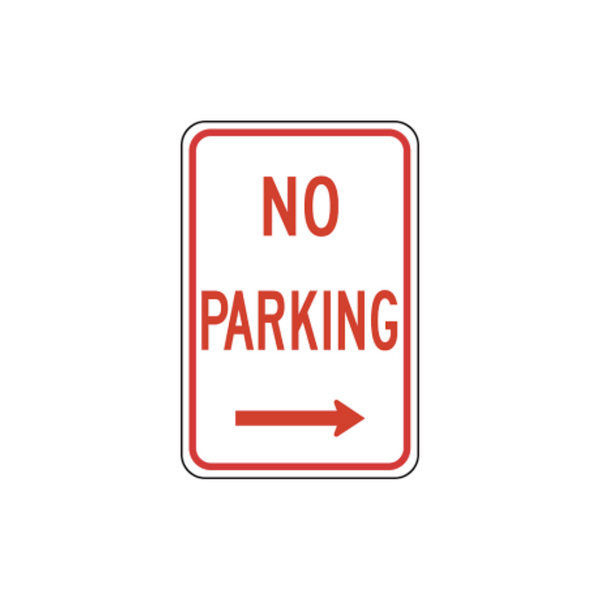 No Parking Right Arrow - Image 1