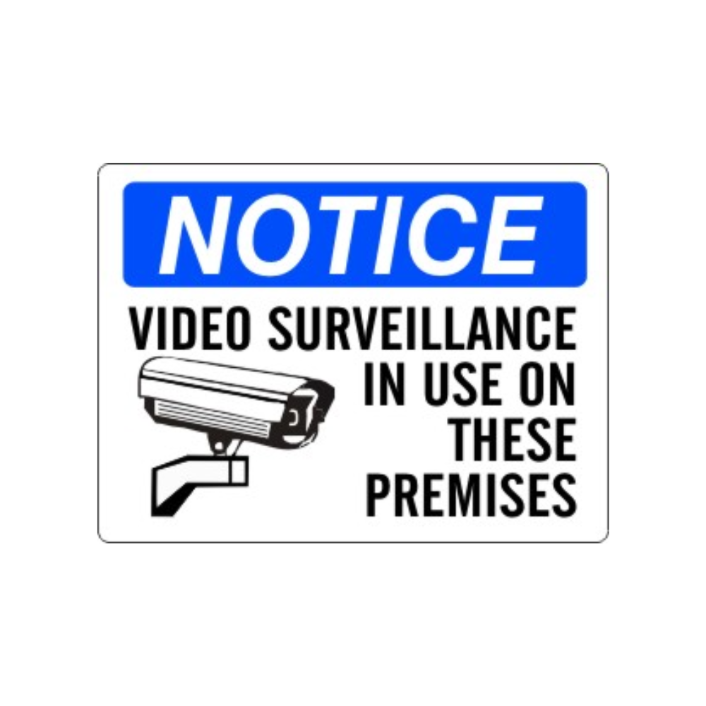 Notice Video Surveillance In Use - Image 1