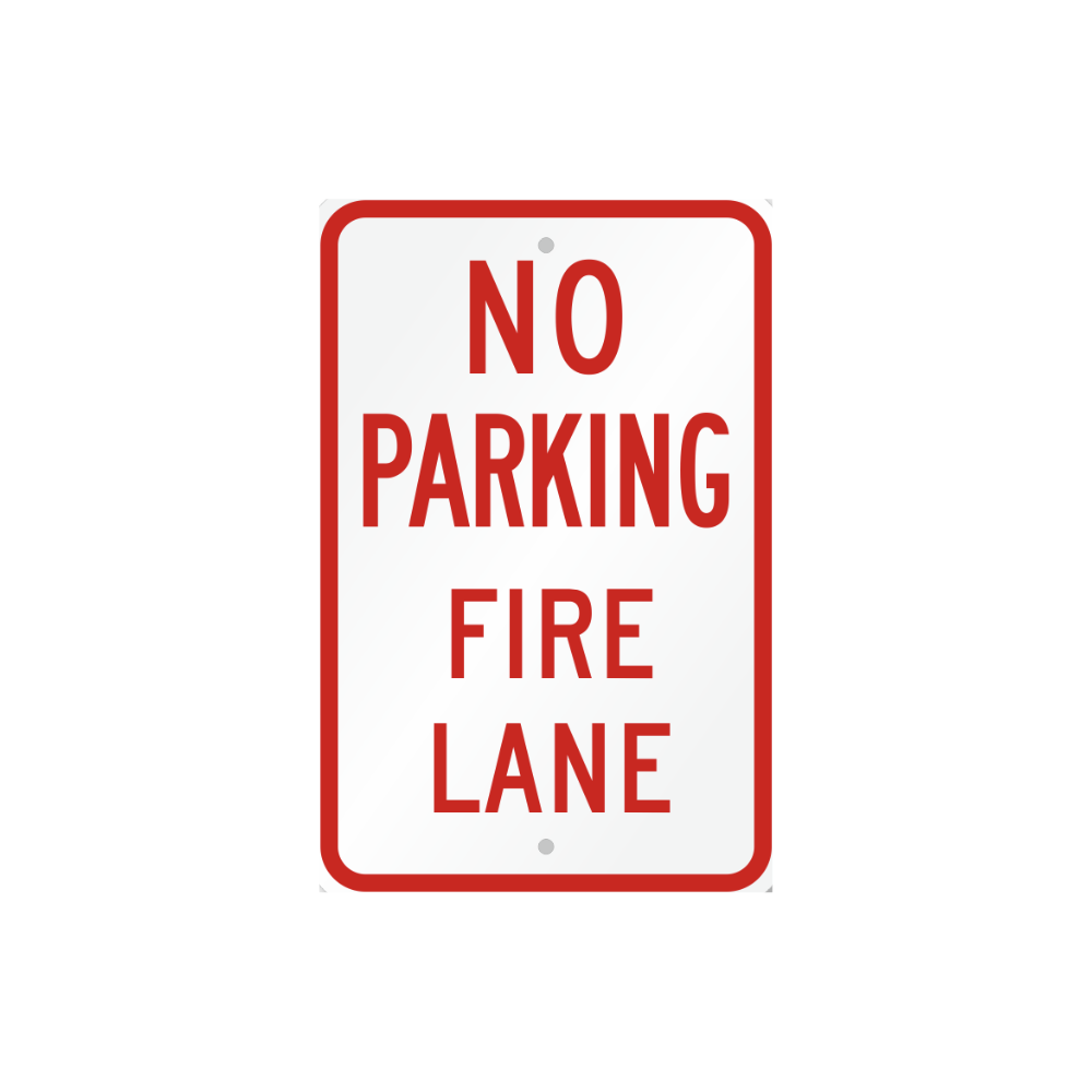 No Parking Fire Lane Sign - Image 1