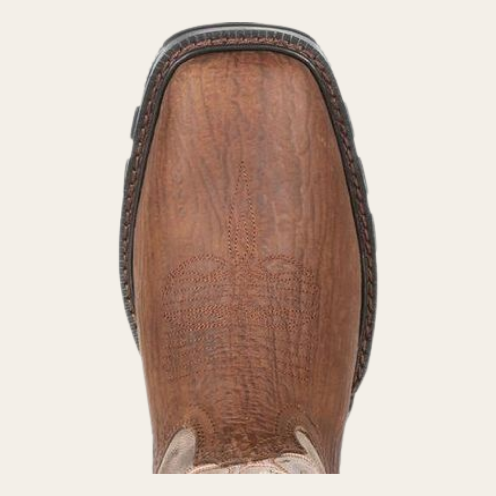 Durango Maverick XP Bay Brown & Steel Cut Oat Composite Toe Western Work Boot - Image 6