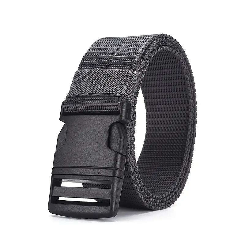 Men's Metal-Free Plastic Buckle Nylon Canvas Belt - Image 1
