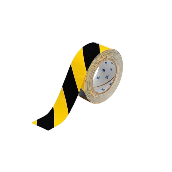 Brady ToughStripe  Floor Marking Tape Black & Yellow Hazard - Image 1