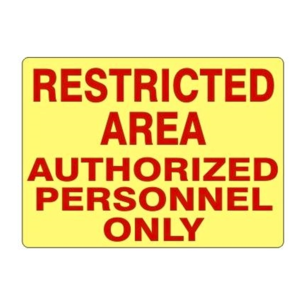Restricted Area Authorized Personnel Only - Image 1