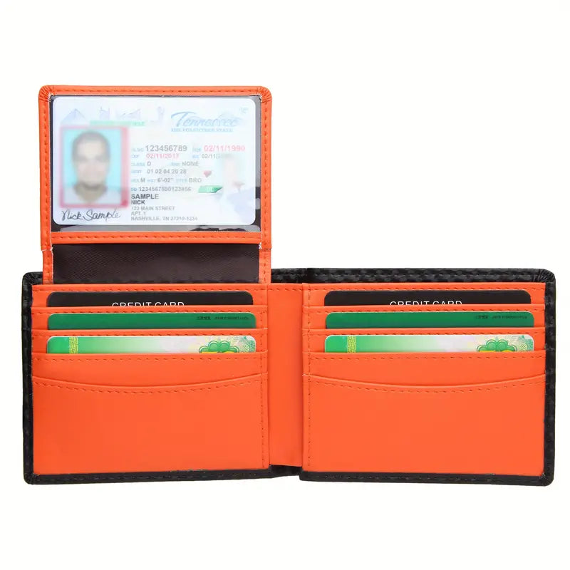 RFID Blocking Leather Bifold Wallet - Image 4