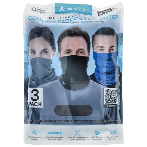 Arctic Cool 3-Pack Cooling Face Gaiter - Image 1