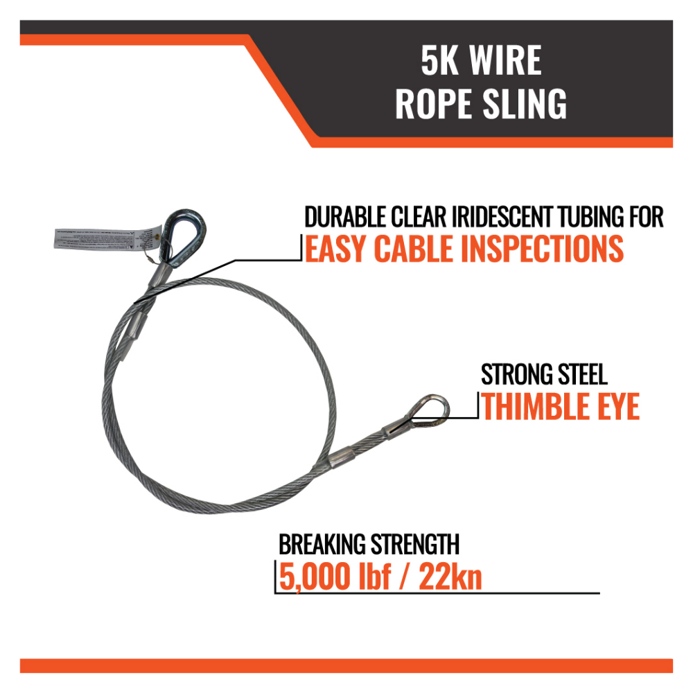 Malta Dynamics 5K Wire Rope Sling - Image 2