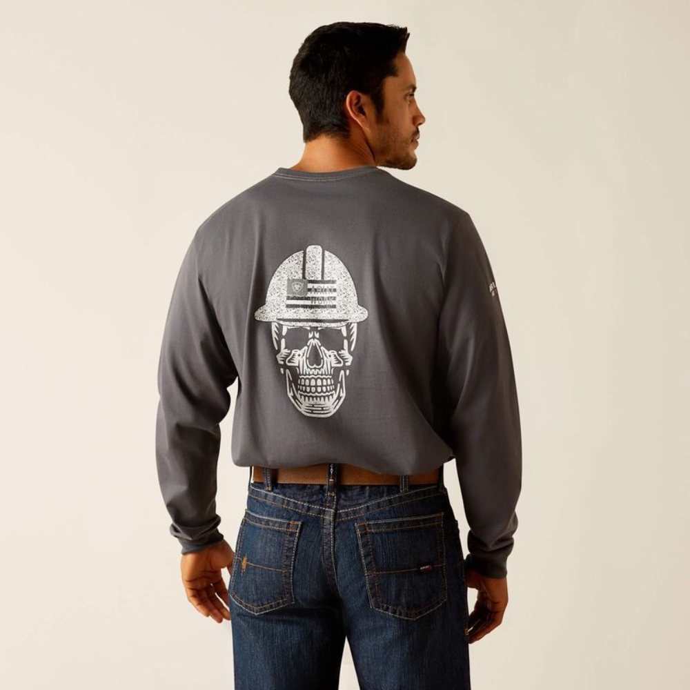 Ariat Men's FR Roughneck Skull Logo Shirt - Image 1