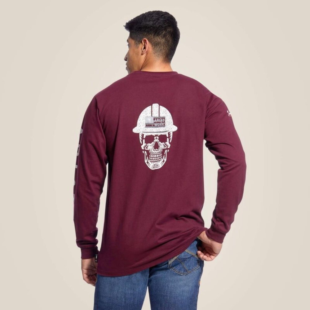Ariat Men's FR Roughneck Skull Logo Shirt - Image 2